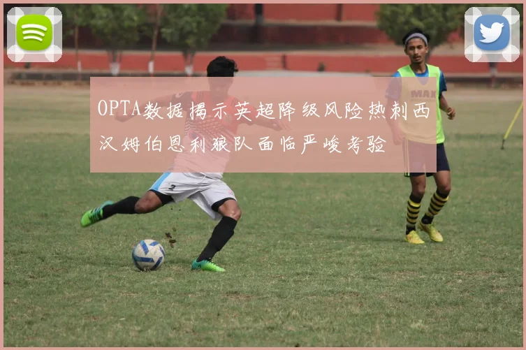 OPTA数据揭示英超降级风险热刺西汉姆伯恩利狼队面临严峻考验